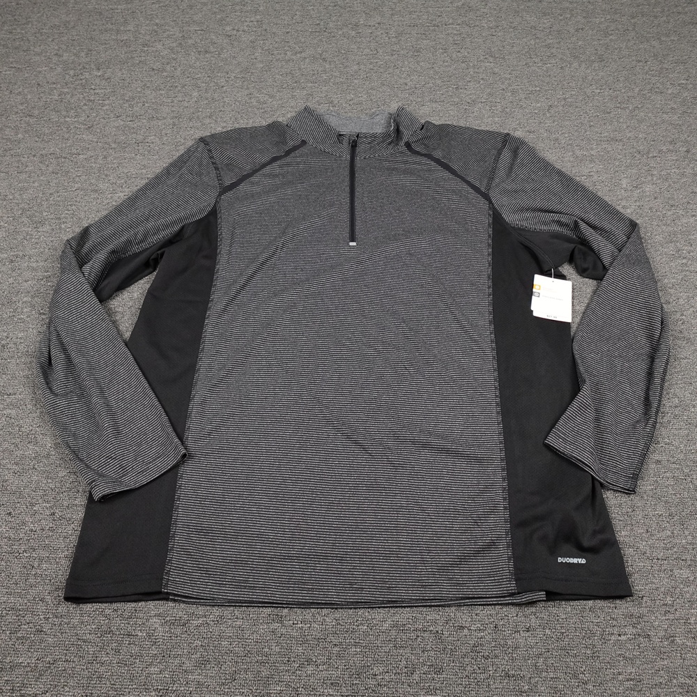 C9 Champion Pullover Mens XL Gray Duo Dry 1/4 Zip Running Shirt Athletic Top